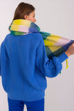 Colorful Long Plaid Scarf with Tassels for Fall & Winter