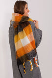 Colorful Plaid Scarf with Tassels for Fall & Winter