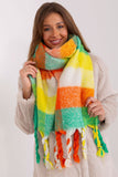 Colorful Plaid Scarf with Tassels for Fall and Winter