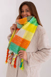 Colorful Plaid Scarf with Tassels for Fall and Winter