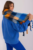 Colorful Plaid Scarf with Tassels for Fall & Winter