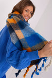 Colorful Plaid Scarf with Tassels for Fall & Winter