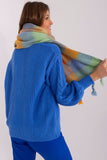 Colorful Plaid Scarf with Tassels for Fall and Winter