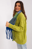 Colorful Plaid Scarf with Tassels for Fall & Winter
