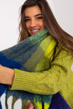 Colorful Plaid Scarf with Tassels for Fall & Winter