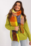 Colorful Plaid Scarf with Tassels for Fall and Winter