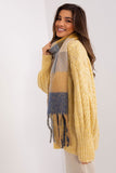 Colorful Plaid Scarf with Tassels for Fall and Winter