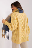 Colorful Plaid Scarf with Tassels for Fall and Winter