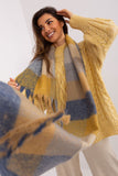 Colorful Plaid Scarf with Tassels for Fall and Winter