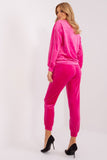 Elegant Velour Knit Sweatshirt and Tapered Pants Set