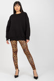 Cozy Women's Looser Cut Cotton Sweatshirt with Ribbed Hem