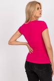 Fitted Short Sleeve Envelope Neck Blouse for All Occasions