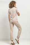 Elegant Slim-Fit Blouse with Feminine V Neckline