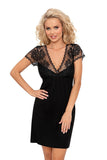 Elegant Queen of the Night Chemise with Embroidered Veil