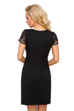 Elegant Queen of the Night Chemise with Embroidered Veil