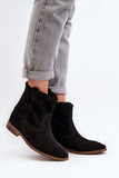 Classic Women's Suede Boots with Comfortable Leather Insole