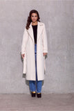 Elegant Insulated Midi Coat with Decorative Pockets