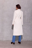 Elegant Insulated Midi Coat with Decorative Pockets