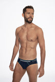 Cotton Men's Briefs Set - Patterned & Solid, 2 Pack