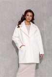 Elegant Oversized Short Coat with Quilted Lining