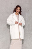 Elegant Oversized Short Coat with Quilted Lining