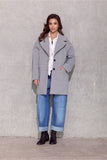 Oversized Betty Short Coat with Decorative Lapels