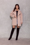 Chic Oversized Short Coat with Decorative Lapels