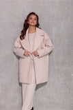 Oversized Chic Short Coat with Decorative Lapels