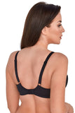 Sensational Soft Bra with Mesh Detail in Black and Beige