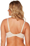 Elegant Lace Soft Bra in Beige with Delicate Design
