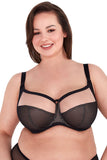 Elegant Sensational Soft Bra in Black and Beige