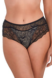 Lace & Mesh Full Cut Women's Panties with Lined Front