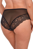 Lace & Mesh Full Cut Women's Panties with Lined Front