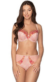 Pink Higher-Waisted Feminine Panties with Embroidery & Bow