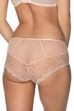 Elegant Pink Mesh & Lace Full Cut Feminine Panties