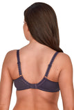 Sensational Semi-Padded Bra with Striped Knitted Cups