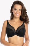 Sensational Semi-Padded Bra with Stripe Knitted Cups