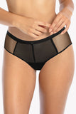 Delicate Mesh Women's Panties with Satin Bow Detail