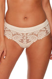 Floral Lace Women's Braziliana Panties with Smooth Back Insert