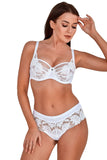 Floral Lace Brazilian Panties with Smooth Back Insert
