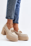 Stylish Women's Heeled Semi-Boots with Leather Comfort