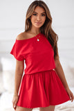 Chic Cotton Pajama Set with Flared Shorts for Comfort