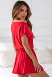 Chic Cotton Pajama Set with Flared Shorts for Comfort