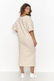 Elegant Knit T-Shirt and Fitted Long Skirt Set