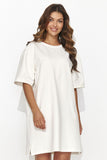 Chic Short Tracksuit Dress with Back Cutout and Bling Detail