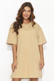 Stylish Short Tracksuit Dress with Subtle Cutout & Bling