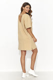 Stylish Short Tracksuit Dress with Subtle Cutout & Bling