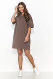 Stylish Short Tracksuit Dress with Subtle Cutout and Bling