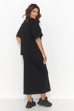 Elegant Women's Pencil Skirt and Loose Short-Sleeve Set