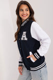 Stylish Women's Sports Sweatshirt with Snap Closure